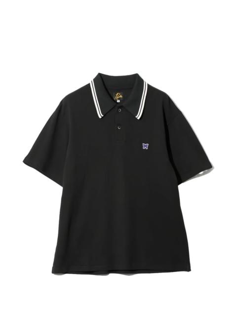 NEEDLES embroidered tipped polo shirt