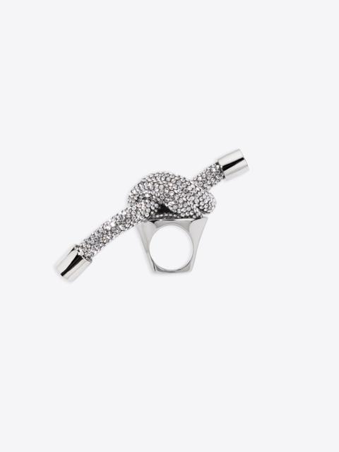 AREA CRYSTAL KNOT RING