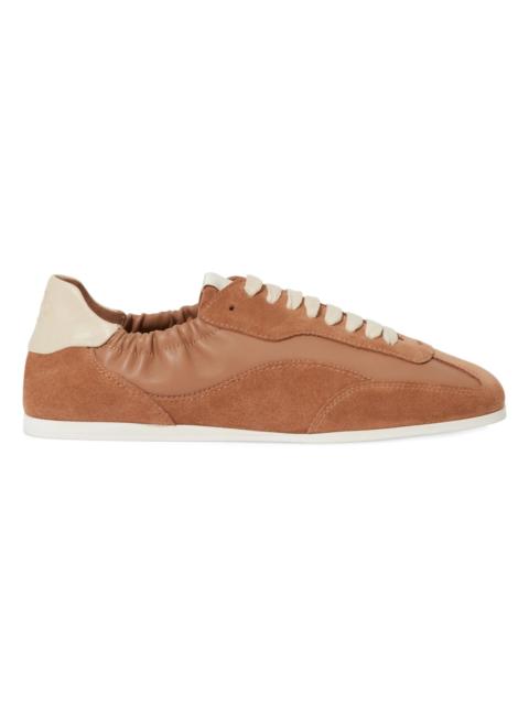 SIMKHAI Women's Georgie Suede & Leather Sneakers - Camel