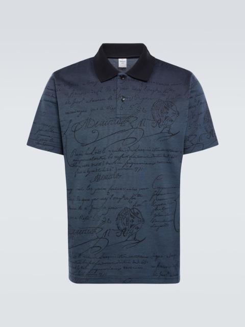 Berluti Scritto cotton piqué polo shirt