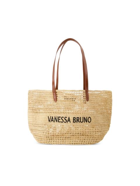 Vanessa Bruno raffia handles shopper bag