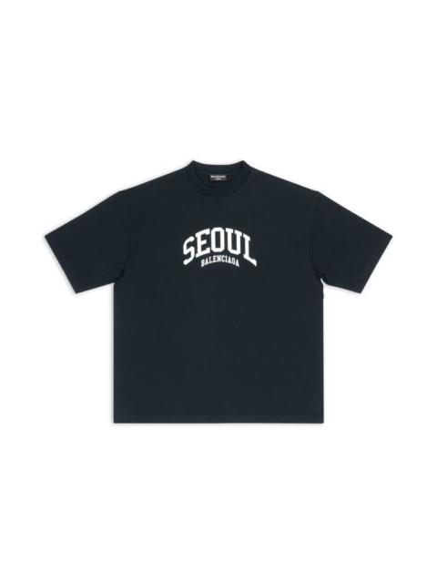 Men's Cities Seoul T-shirt Medium Fit in Black
