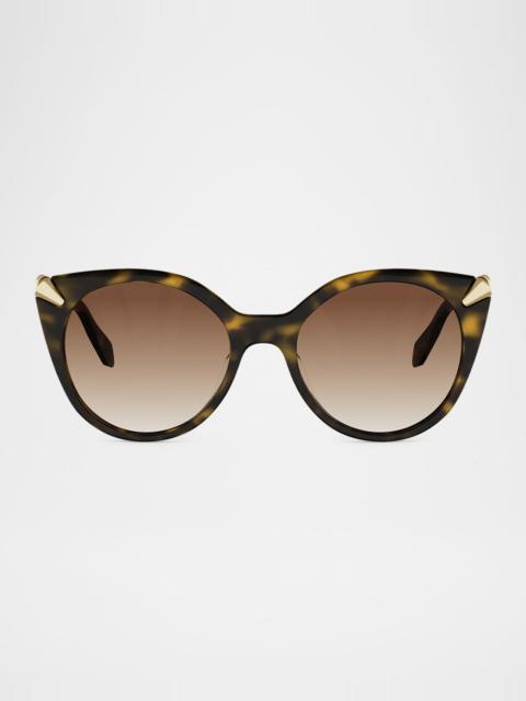 BVLGARI Serpenti Viper 53mm Acetate Cat-Eye Sunglasses