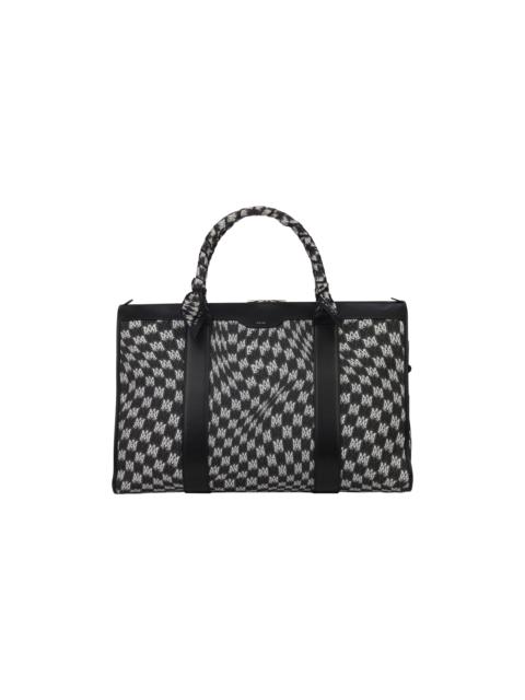 AMIRI Wavy Houndstooth Weekender Bag "Black" AW23MAW001 001