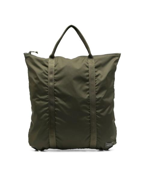 PORTER logo-patch zipped backpack