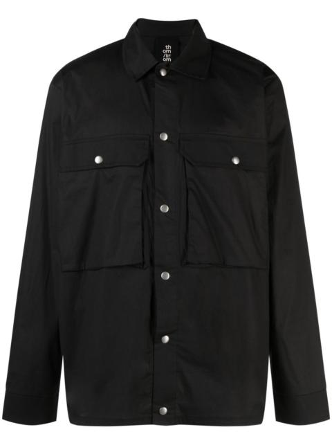 thom/krom long-sleeved press-stud shirt