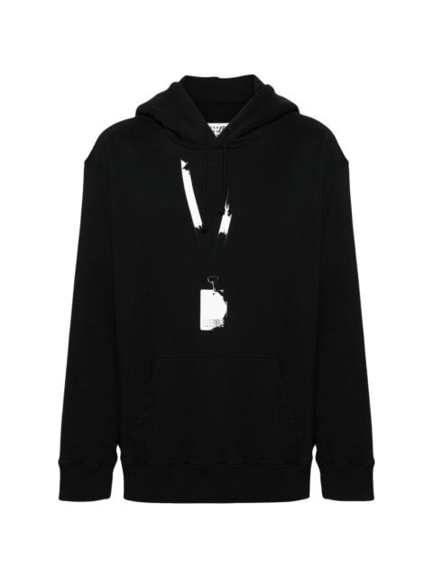 MM6 Maison Margiela numbers-print cotton blend hoodie