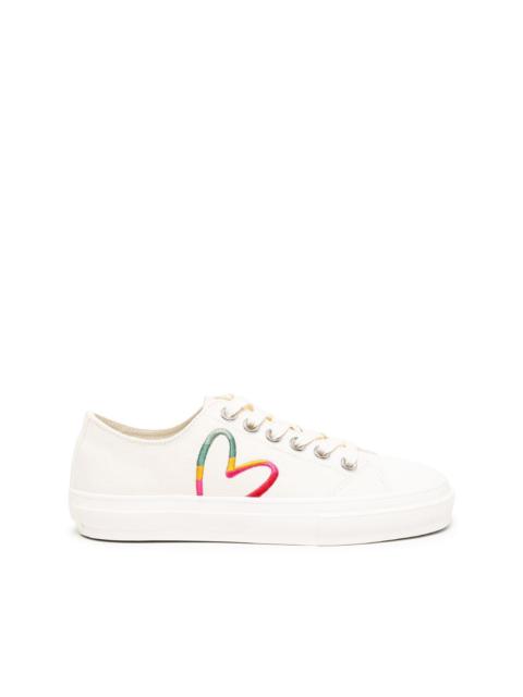 Paul Smith Kinsey heart-embroidered low-top sneakers