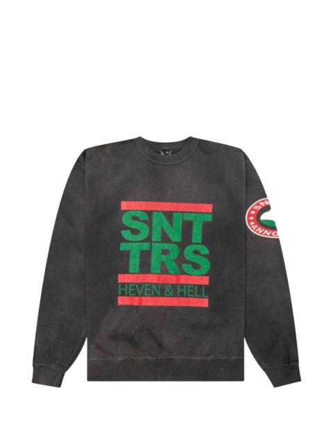 DENIM TEARS x Saint Mxxxxxx logo crew-neck sweatshirt