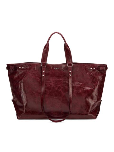 Isabel Marant Women's Winna Leather Tote - Burgundy