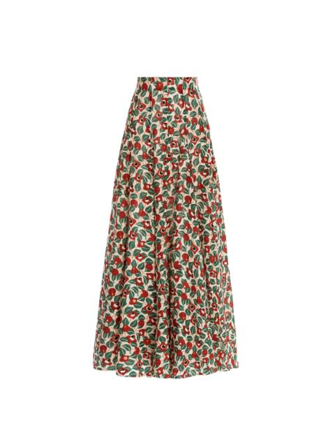 Agua by Agua Bendita Mimosa Warana Esmeralda Maxi Skirt