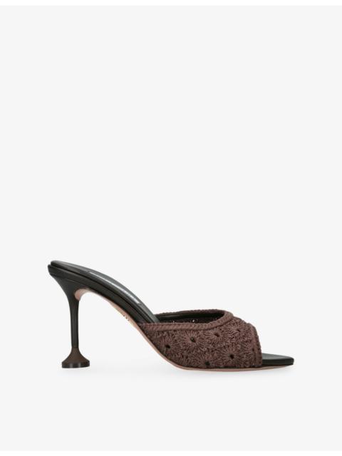 AQUAZZURA Loom 85 Crochet Mules