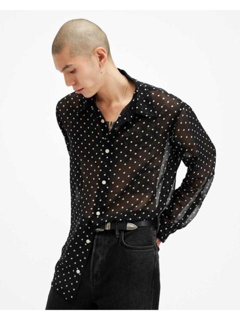 ALLSAINTS SANGHA LONG SLEEVE RELAXED FIT SHIRT