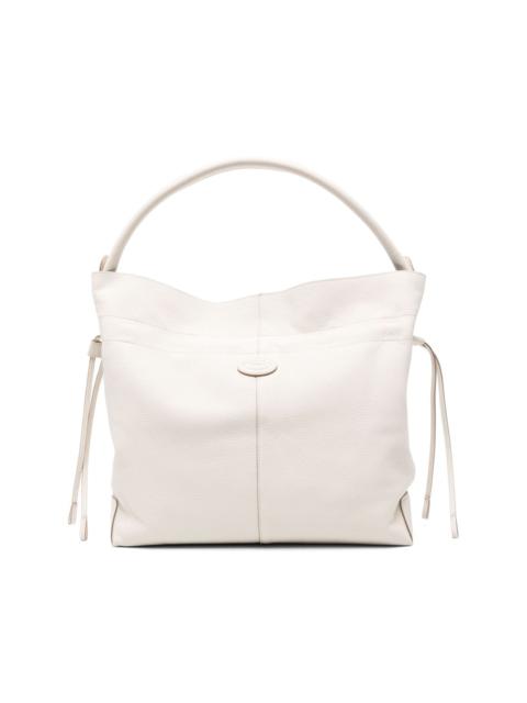 Tod's logo-appliquÃ© leather bucket bag