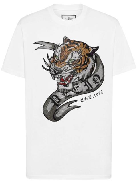 PHILIPP PLEIN Tattoo-print cotton T-shirt