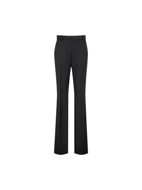 TOM FORD CHALK STRIPE WOOL MOHAIR PANTS