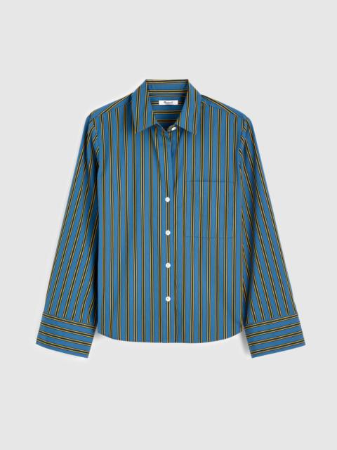 Madewell The Signature Y-Neck Shirt in Poplin