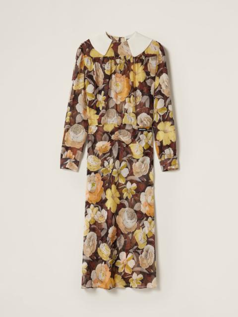 Miu Miu Floral georgette dress