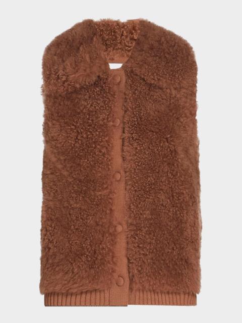 Yves Salomon Long-Haired Shearling Vest