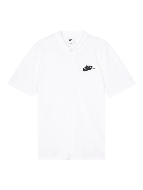 Nike Nike Casual Sports Short Sleeve Polo Shirt White 909747-100