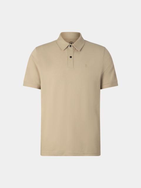 BOGNER Timo piqué polo shirt in Beige