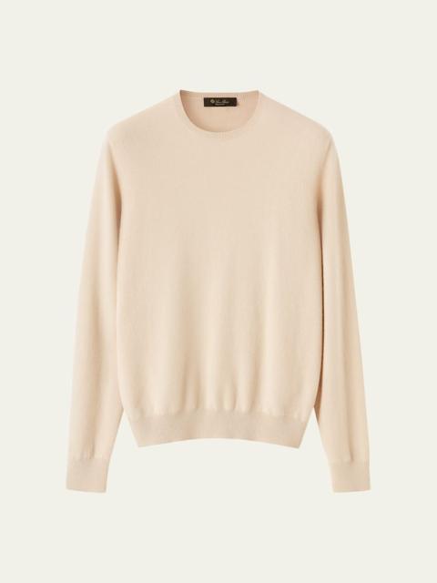 Loro Piana Men's Sergio Cashmere Crewneck Sweater