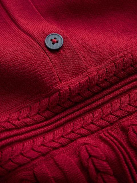 BODEN Cable Stitch Knitted Dress-Crimson Red