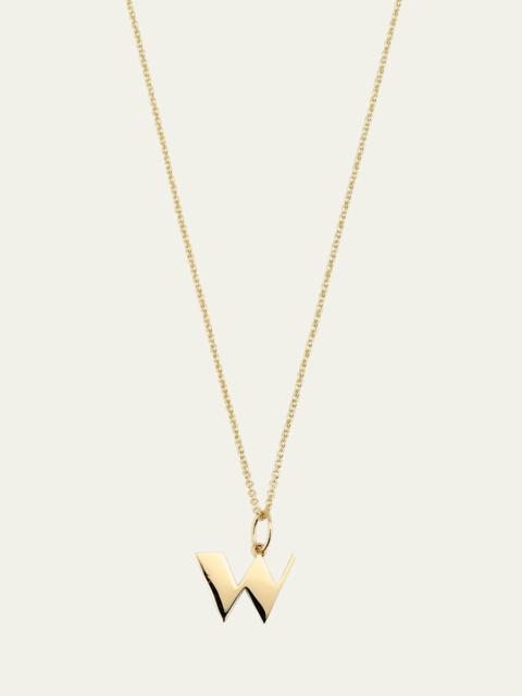 SYDNEY EVAN 14K Pure Block Initial Necklace