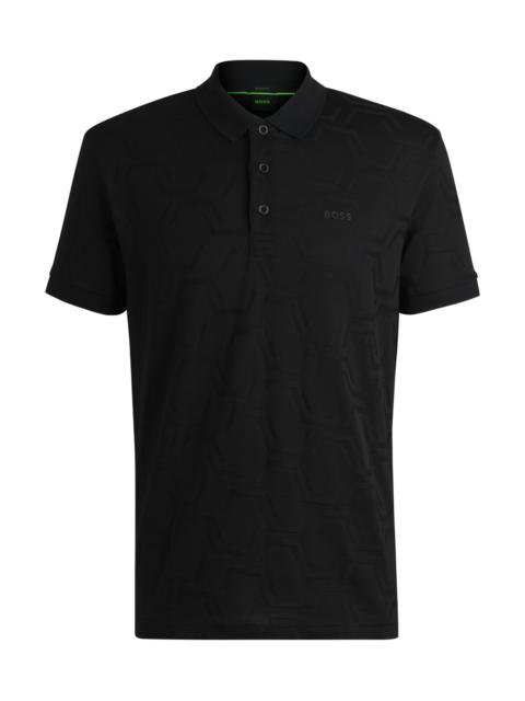 BOSS PADDY RELAXED-FIT POLO SHIRT IN QUILTED MERCERIZED COTTON