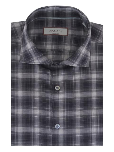 Canali plaid button shirt