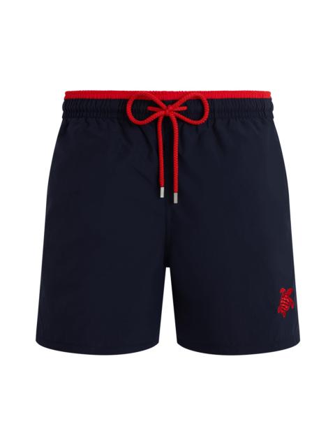 Vilebrequin Men's Unis Swim Shorts - Marine Rouge