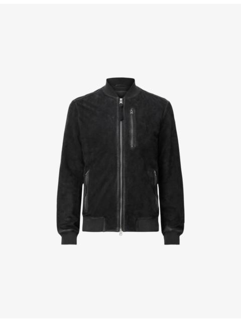 ALLSAINTS Kemble regular-fit zip-up suede bomber jacket
