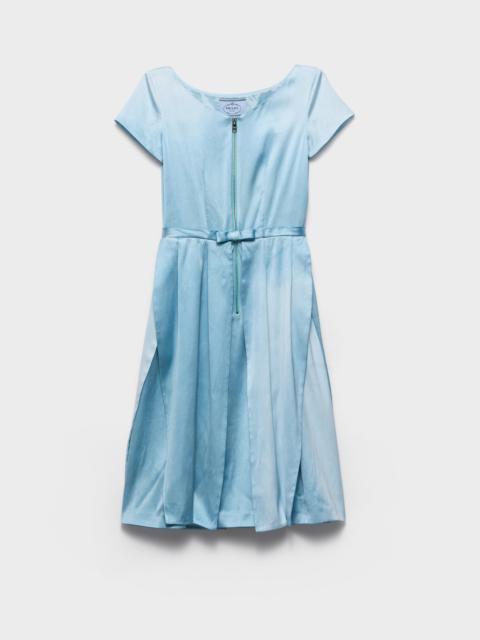 Prada Washed silk duchesse dress