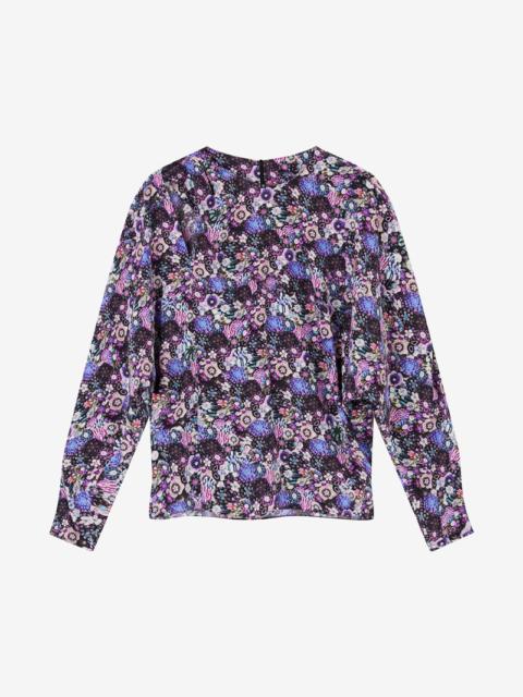 Isabel Marant SALDANA SILK FLORAL TOP