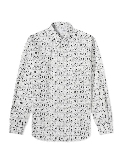 Comme des Garçons SHIRT Comme des Garcons SHIRT x Kaws Print Cotton Poplin Shirt