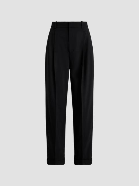 Polo Ralph Lauren Women's Bacall Wool-Blend Faille Pants - Black