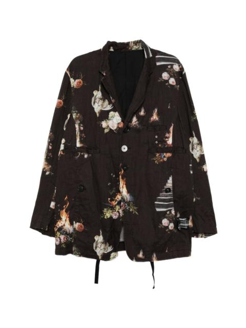 UNDERCOVER printed blazer