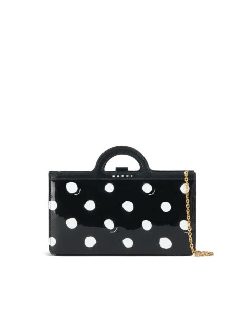 Marni logo-embossed polka-dot purse