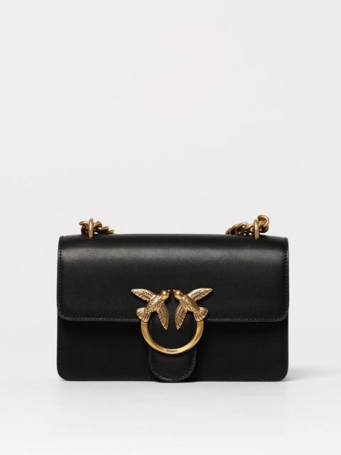 PINKO Pinko Love One Mini leather crossbody bag