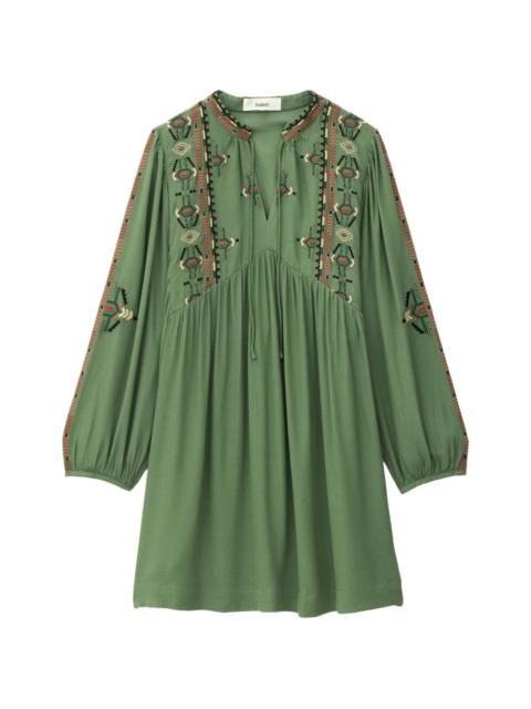 ba&sh Telma embroidered V-neck dress