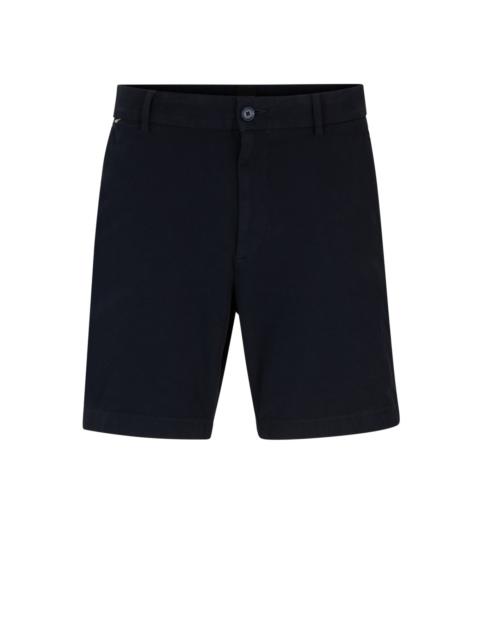 BOSS REGULAR-FIT REGULAR-RISE SHORTS IN STRETCH COTTON