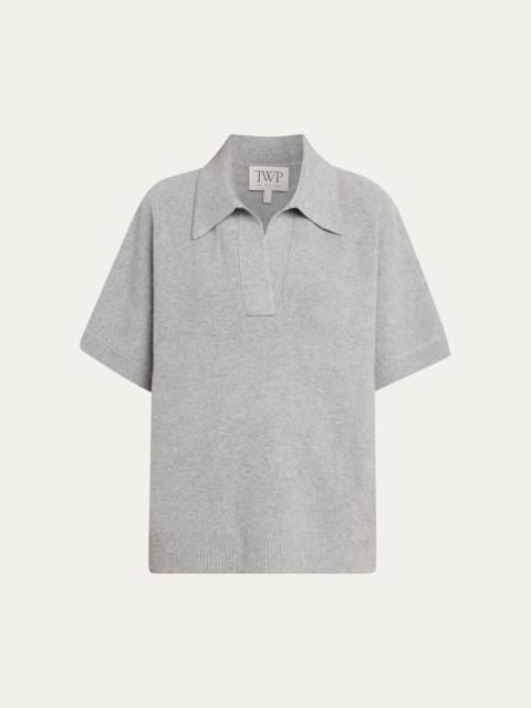 TWP Supersized Polo in Italian Cashmere