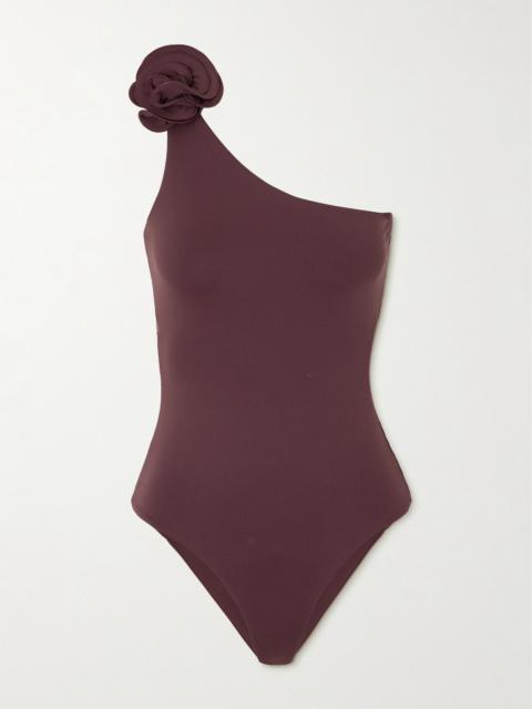 MAGDA BUTRYM Embellished One-shoulder Swimsuit