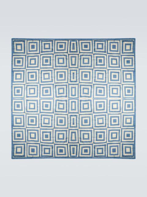 BODE White House Steps quilted throw