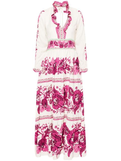 La DoubleJ Reina crepe maxi dress