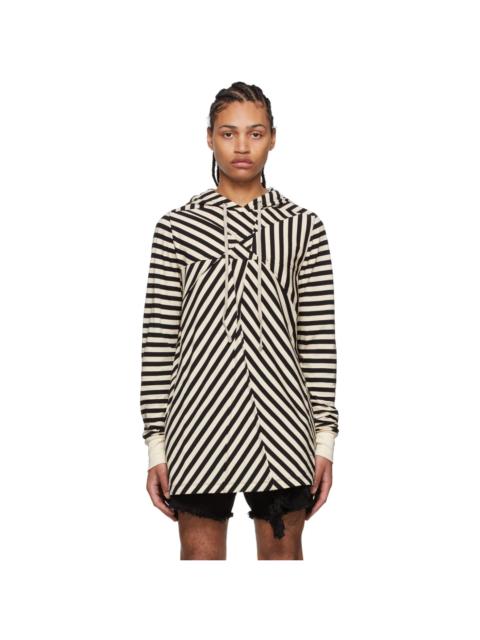 Rick Owens DRKSHDW Black & Off-White Organic Cotton Hoodie