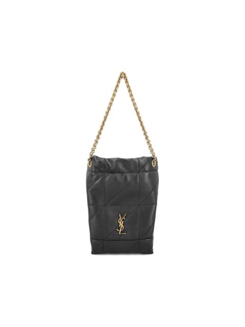 SAINT LAURENT quilted bucket bag