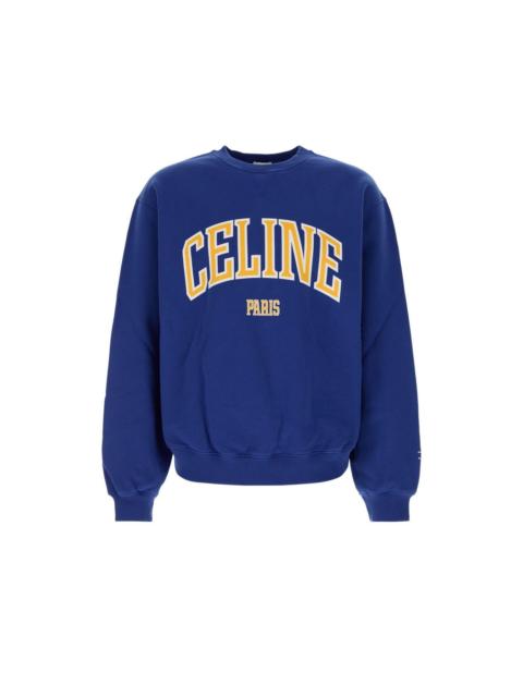 CELINE CELINE $1100 Blue Yellow Sweatshirt New (Men's size:S;)