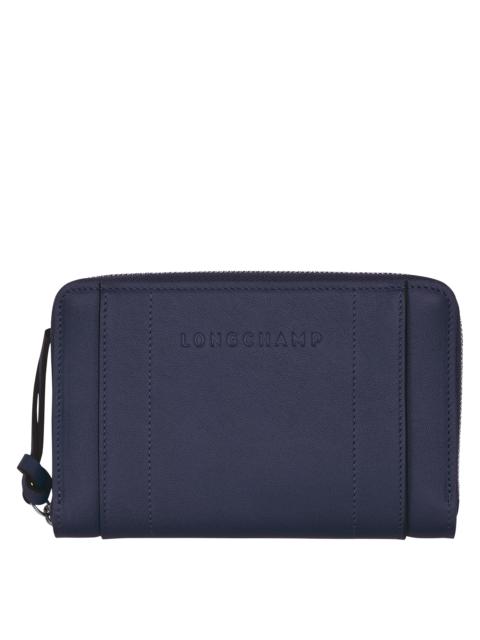 Longchamp 3D Wallet Bilberry - Leather
