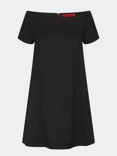 SIMONMILLER Taja Satin Mini Dress In Black